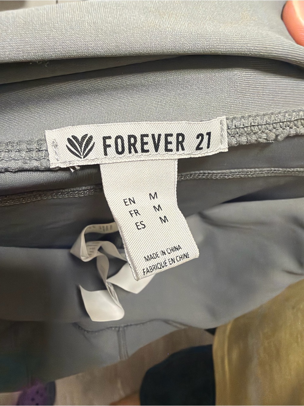 Forever 21 High-Waisted Pocket Leggings Gray Size M
